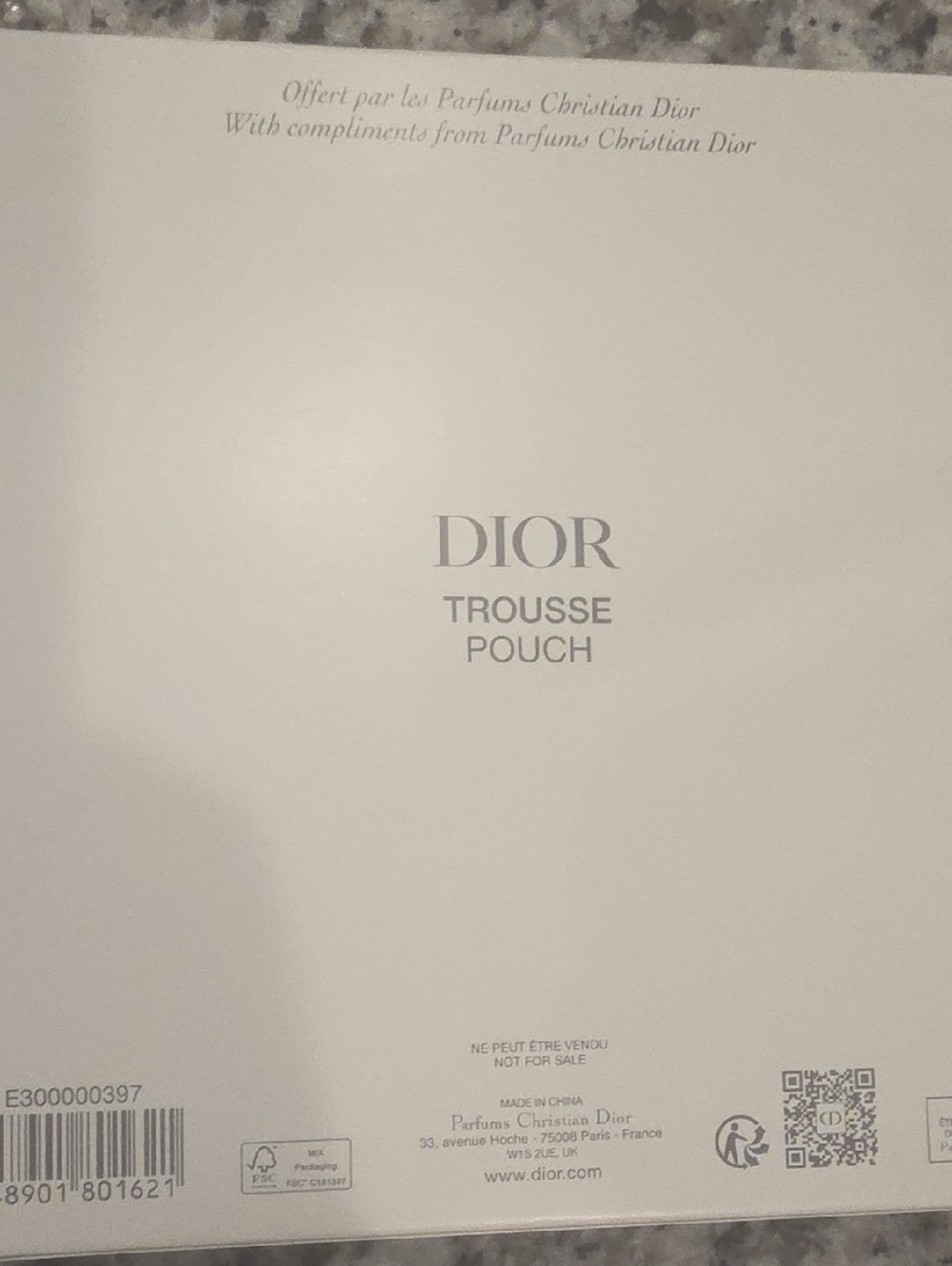 NEW DIOR Parfums Butterfly Embroidered Metallic Cosmetic Pouch! - Picture 13 of 13